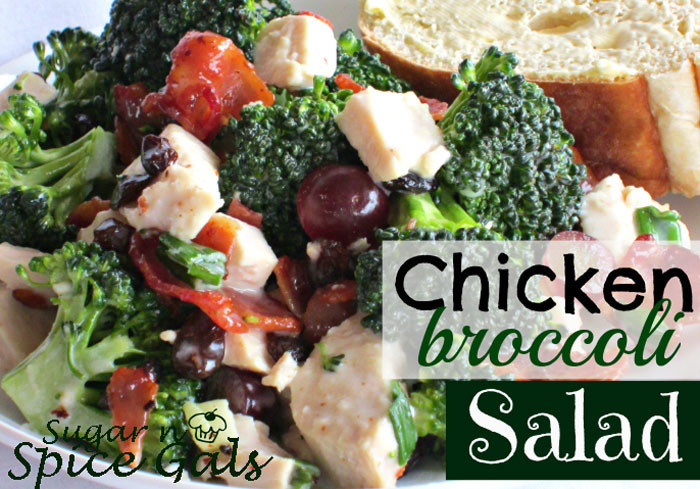 Chicken Broccoli Salad
 Chicken Broccoli Salad Sugar n Spice Gals