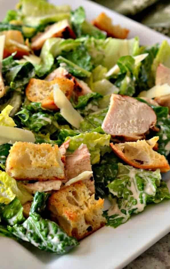 Chicken Ceasar Salad
 Chicken Caesar Salad with Homemade Dressing