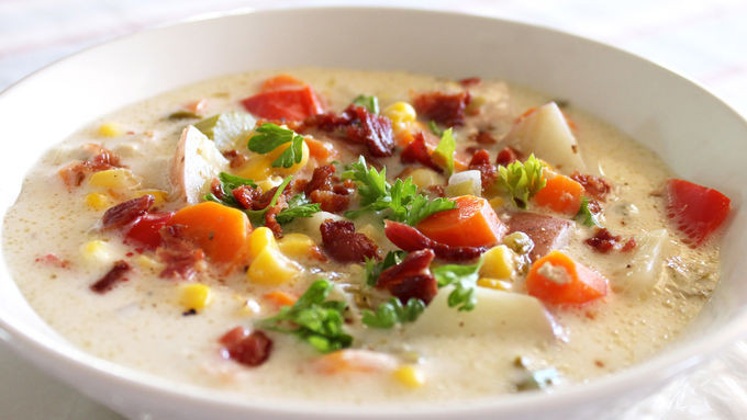 Chicken Corn Chowder Slow Cooker
 Slow Cooker Chicken Corn Chowder recipe from Tablespoon