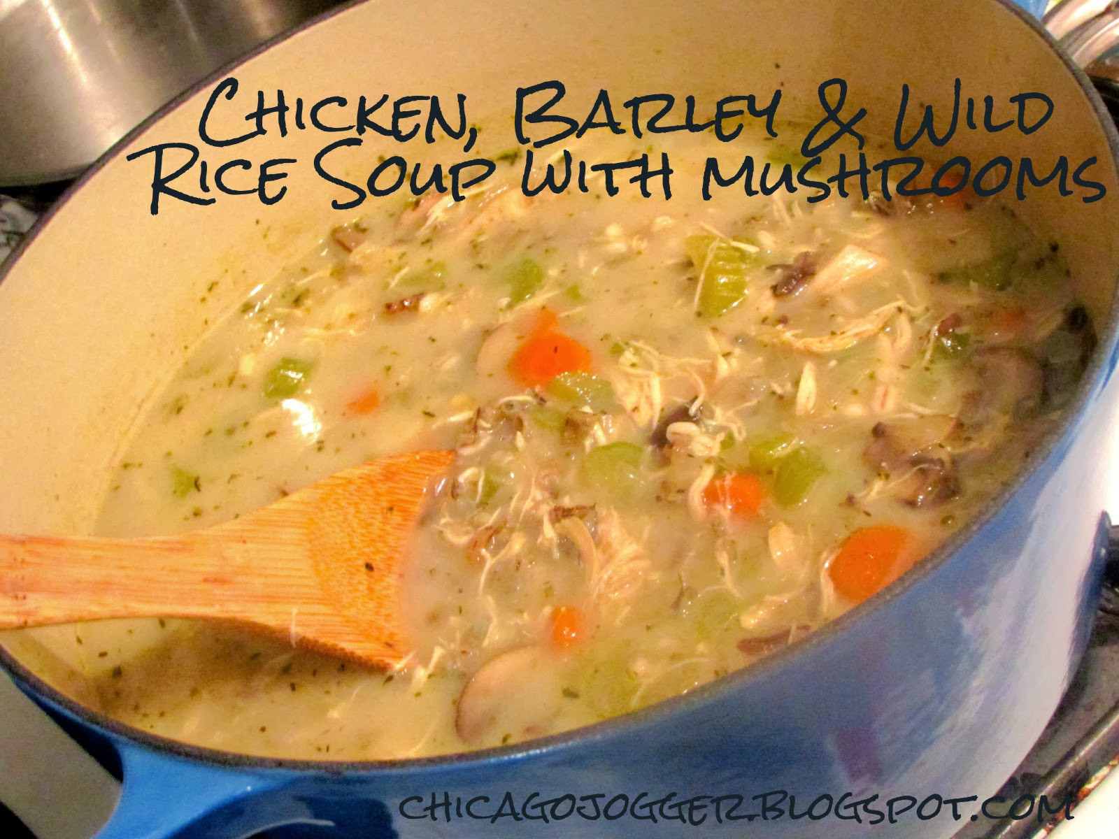 Chicken Mushroom Barley Soup
 Chicago Jogger Chicken Barley & Wild Rice Soup with