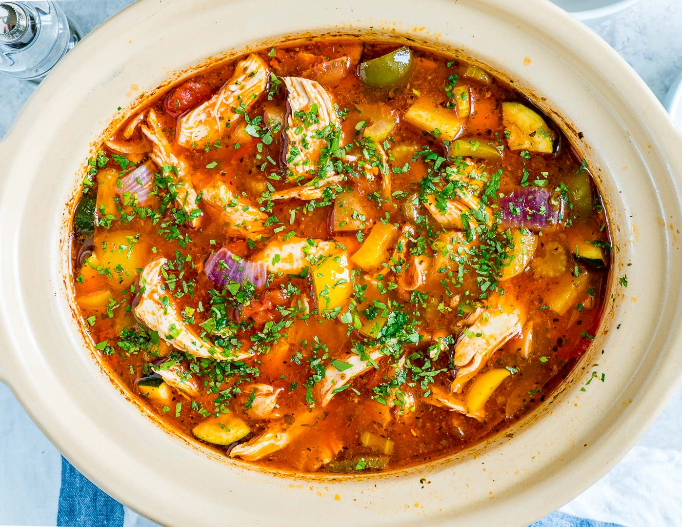 Chicken Potato Slow Cooker Stew
 Eat Clean with this Hearty Slow Cooker Chicken Stew