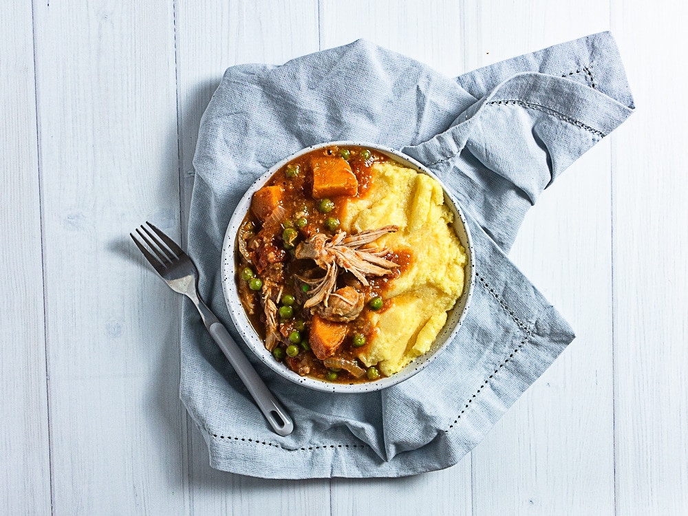 Chicken Potato Slow Cooker Stew
 Slow cooker chicken and sweet potato