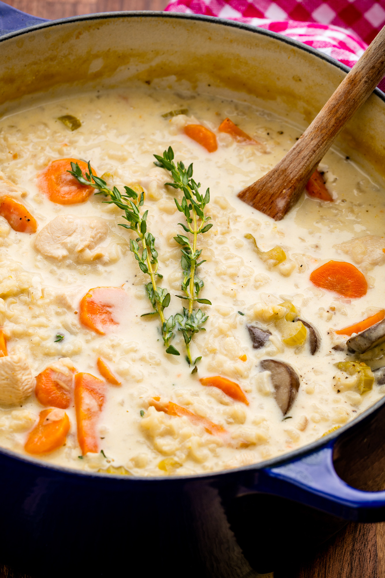Chicken Rice Mushroom Soup
 Creamy Chicken and Mushroom Soup Recipe—Delish