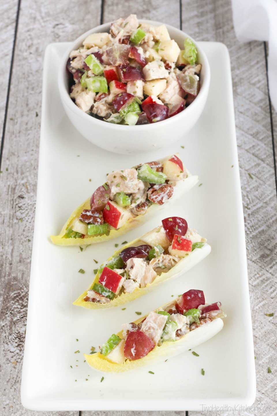 Chicken Salad Appetizers
 Healthy Chicken Salad with Grapes Apples and Tarragon