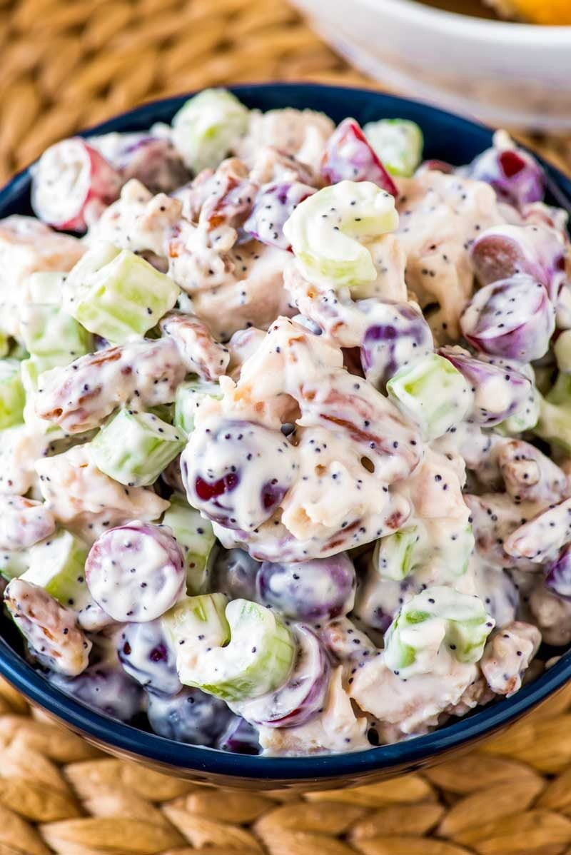 Chicken Salad Chick Grape Salad Recipe
 Chicken Salad with Grapes Homemade Hooplah