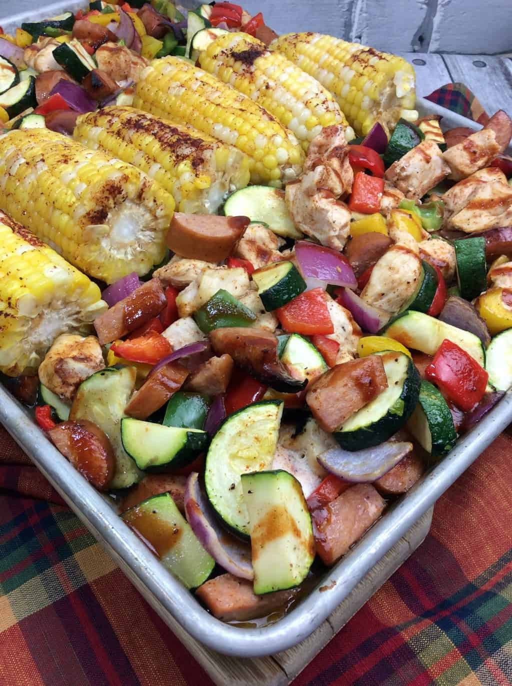 Chicken Sheet Pan Dinners
 Easy & Healthy BBQ Chicken Sheet Pan Dinner Recipe
