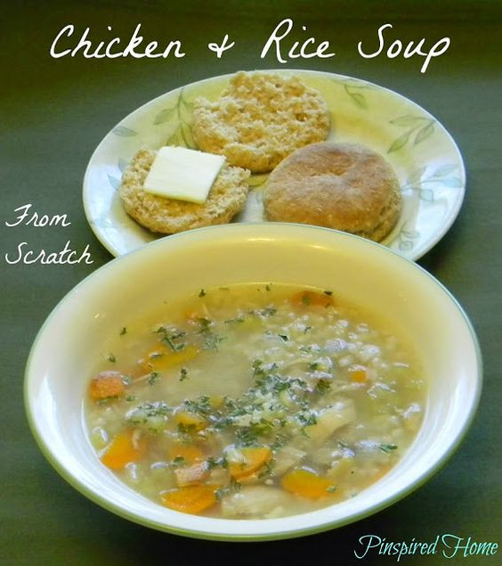 Chicken Soup From Scratch
 Chicken and Rice Soup from Scratch
