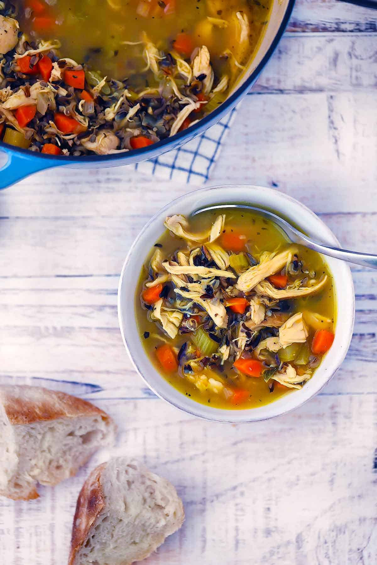 Chicken Soup With Rice
 Chicken and Wild Rice Soup