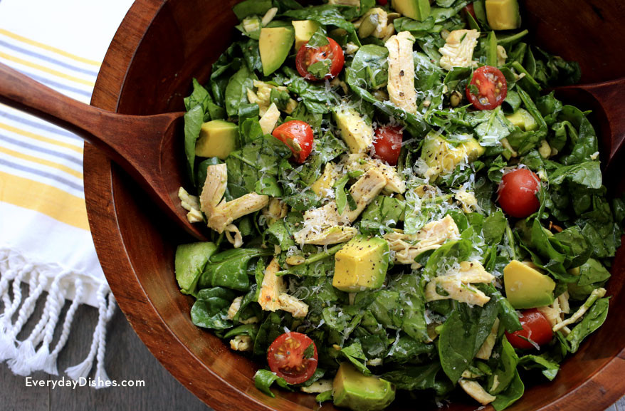 Chicken Spinach Salad
 Avocado chicken spinach salad Everyday Dishes & DIY