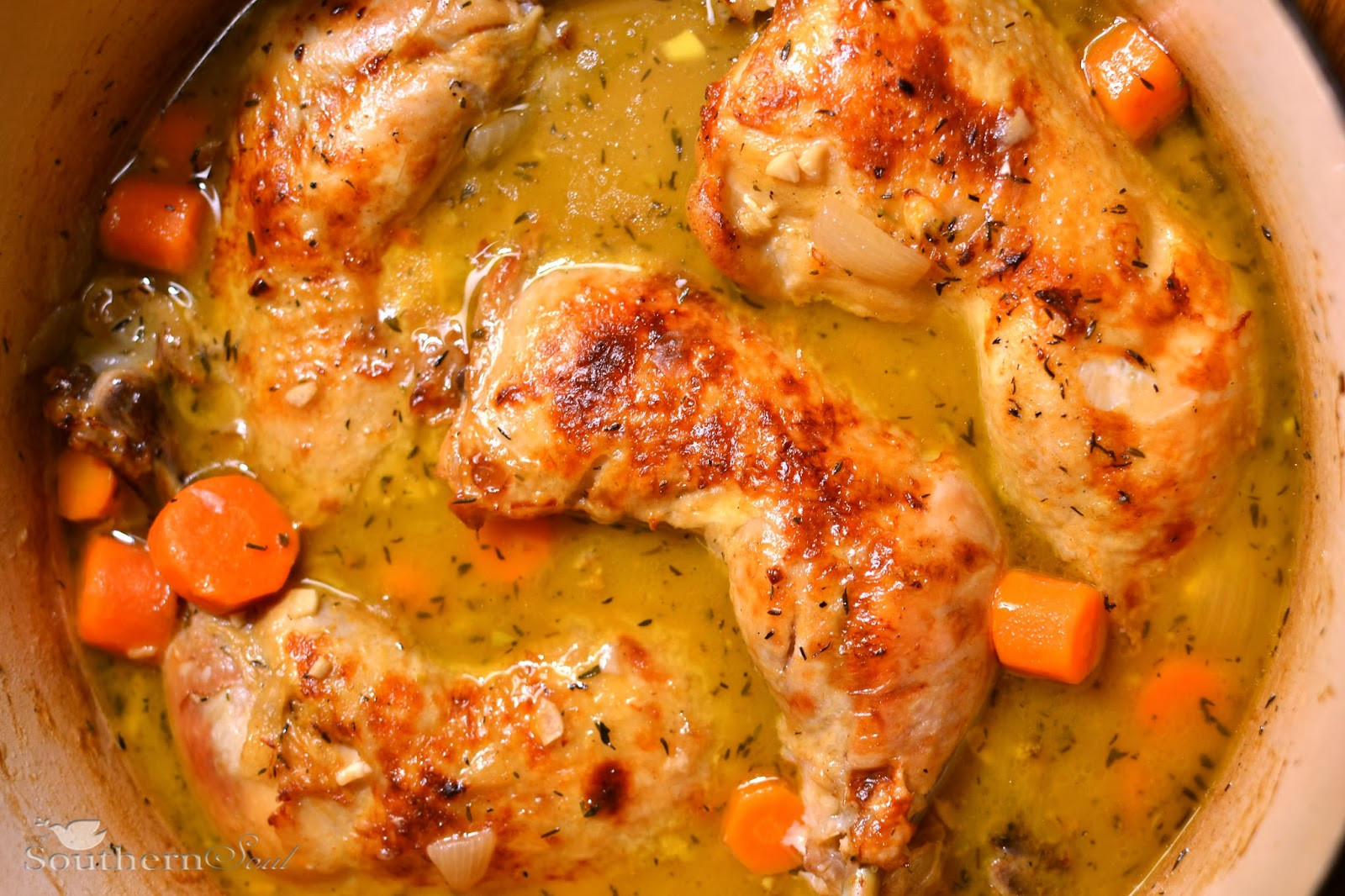 Chicken Thigh Dinner Recipes
 Braised Chicken Thighs A Southern Soul