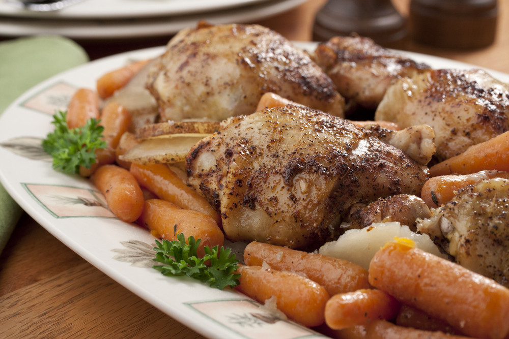 Chicken Thigh Dinner Recipes
 Braised Chicken Thighs Dinner