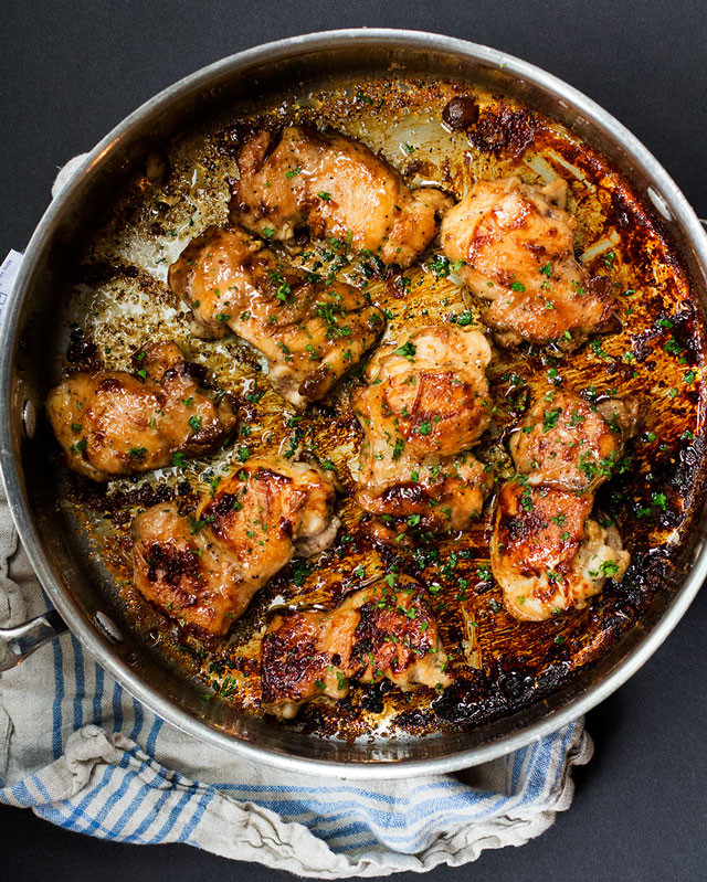Chicken Thigh Dinner Recipes
 e Skillet Sweet ‘n Salty Chicken Thighs