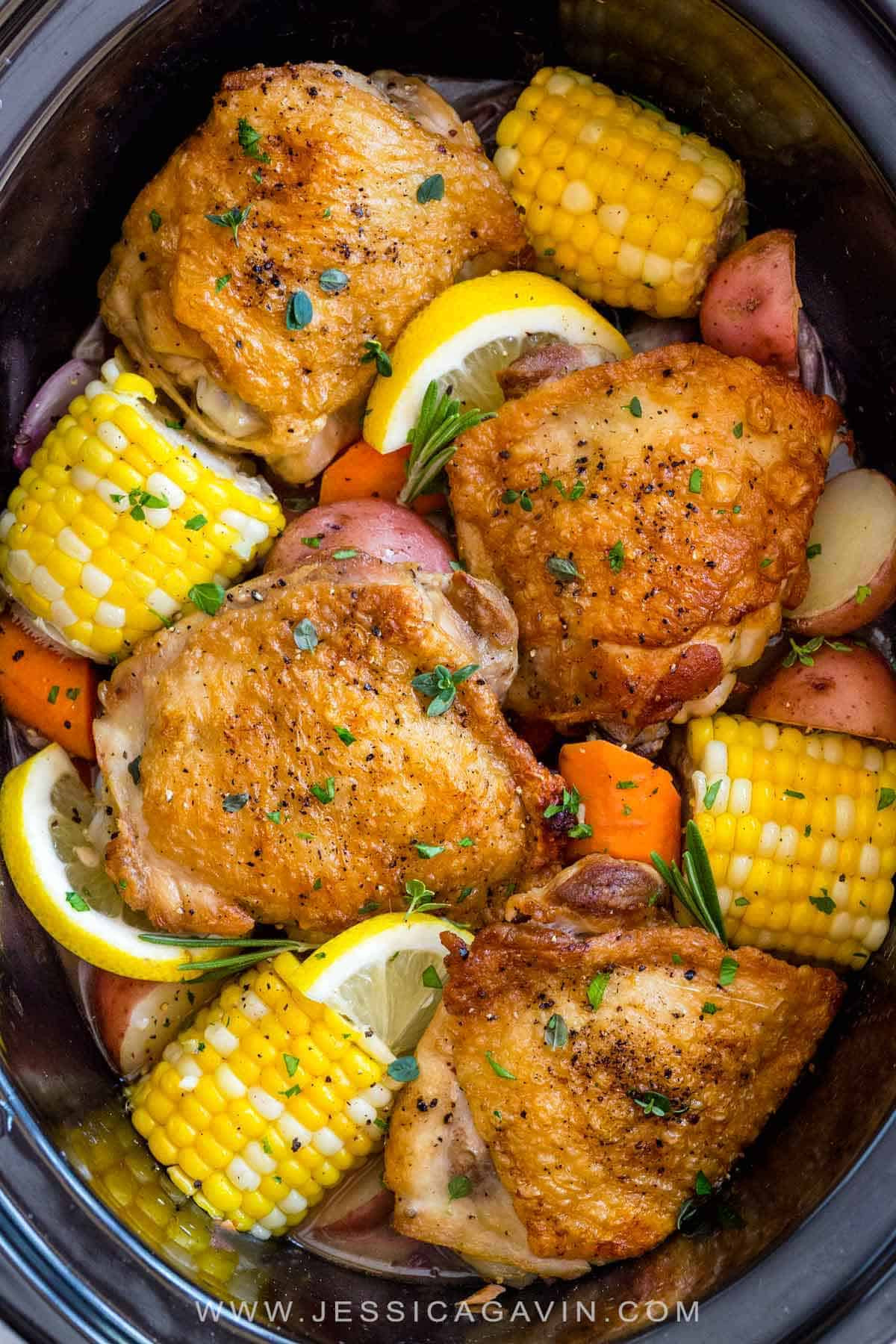 Chicken Thigh Dinner Recipes
 Slow Cooker Chicken Thighs with Ve ables Jessica Gavin