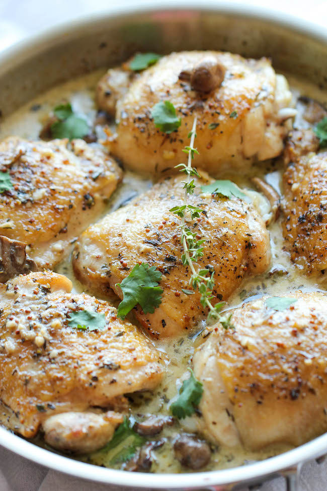 Chicken Thighs And Mushroom Recipes
 10 Best Baked Chicken Thigh Recipes with Mushrooms