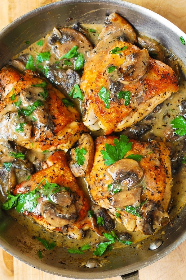 Chicken Thighs And Mushroom Recipes
 Top 10 Chicken Thighs Recipes RecipePorn