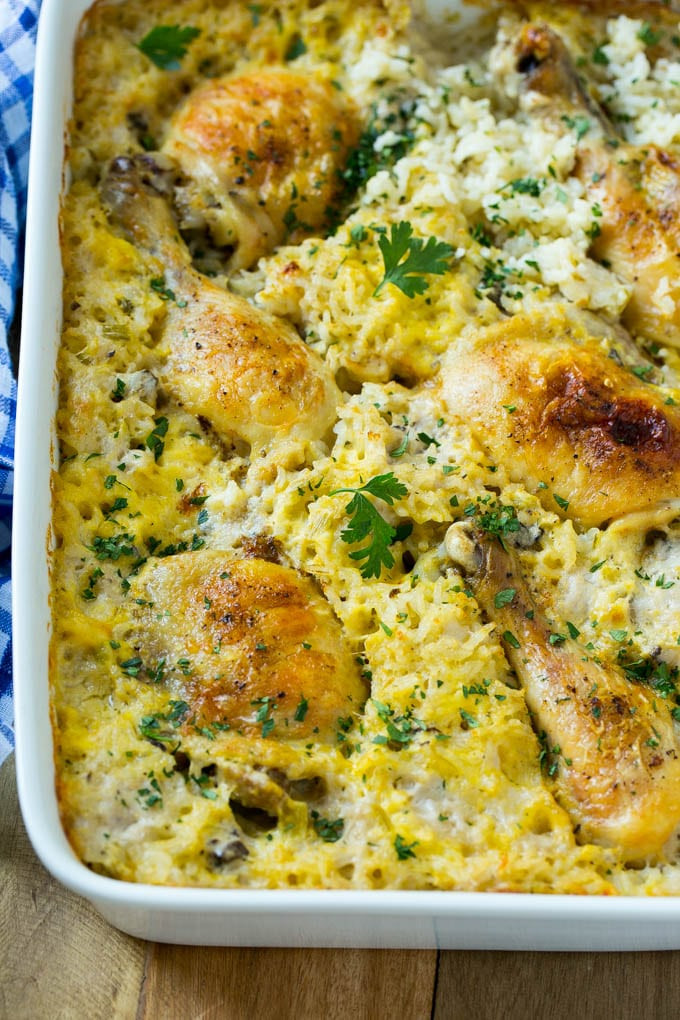 Chicken Thighs And Rice Casserole Cream Of Mushroom
 Chicken and Rice Casserole Recipe