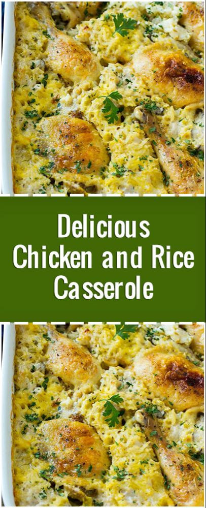 Chicken Thighs And Rice Casserole Cream Of Mushroom
 Delicious Chicken and Rice Casserole