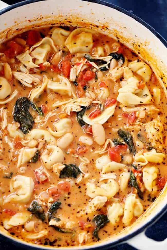 Chicken Tortellini Soup Recipe
 Creamy Tuscan Garlic Tortellini Soup