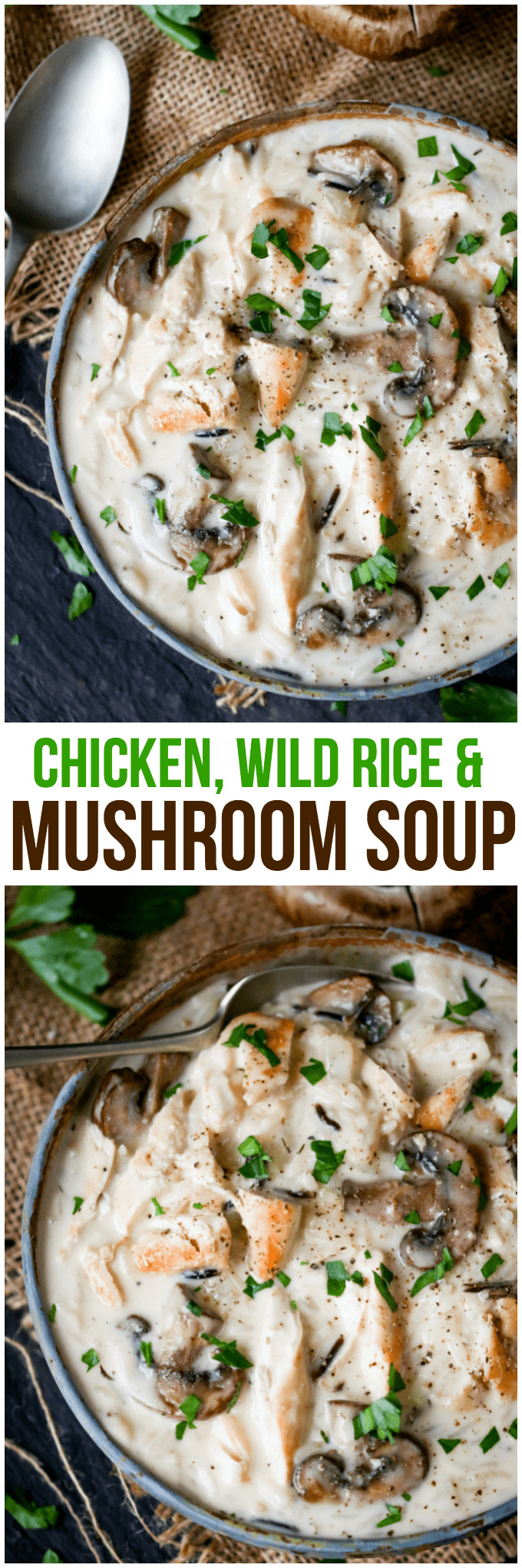 Chicken Wild Rice Mushroom Soup
 Chicken Wild Rice & Mushroom Soup Simply Stacie
