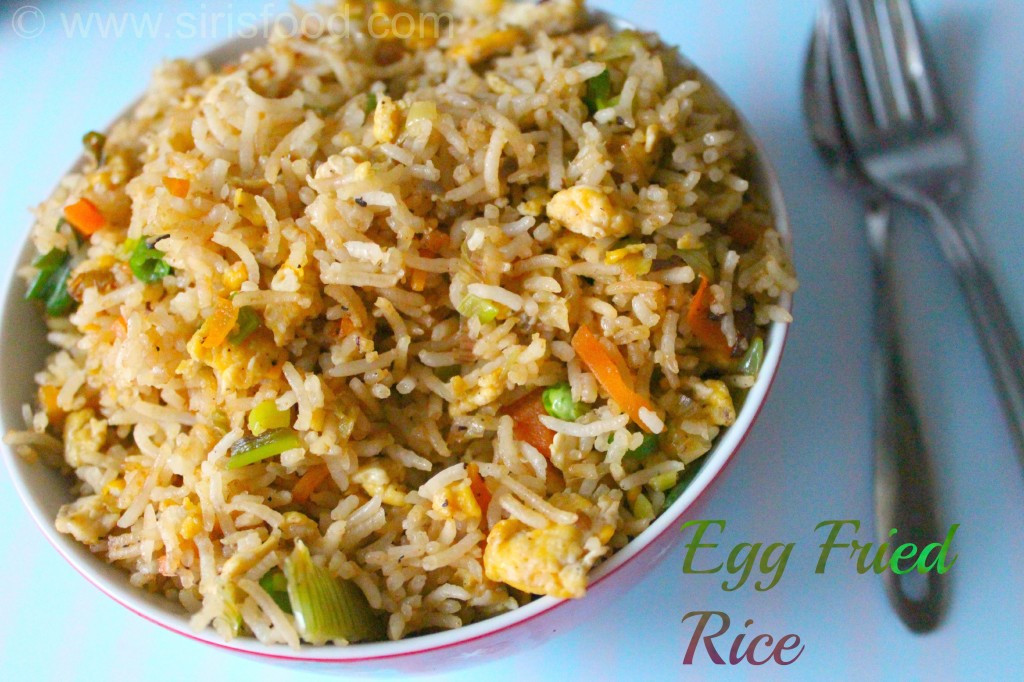 Chineese Egg Fried Rice
 Indo chinese Egg Fried rice recipe