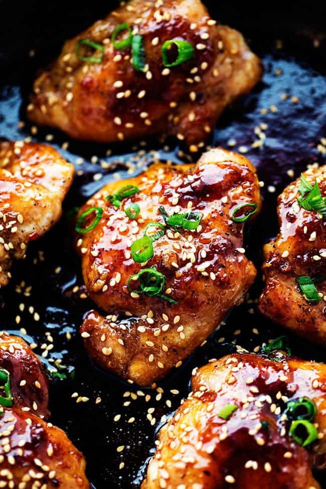 Chinese Chicken Thighs Recipes
 Sticky Asian Glazed Chicken