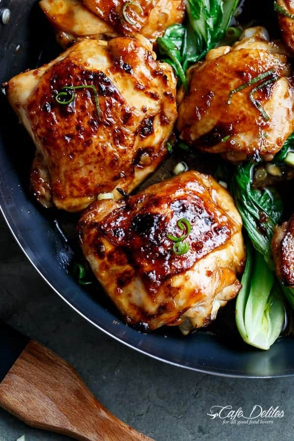 Chinese Chicken Thighs Recipes
 Roasted Asian Glazed Chicken Thighs Cafe Delites