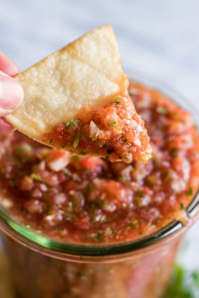 Chips And Salsa Recipe
 Easy Homemade Salsa Restaurant Style House of Yumm
