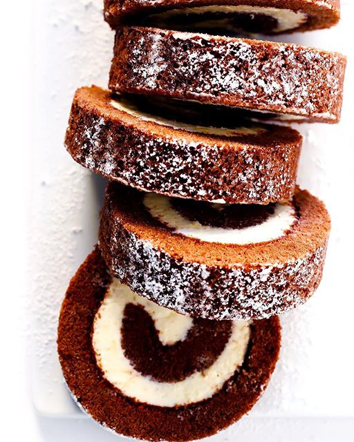 Chocolate Cake Roll With Cream Cheese Filling
 Chocolate Roll Cake With Cream Cheese Filling recipe