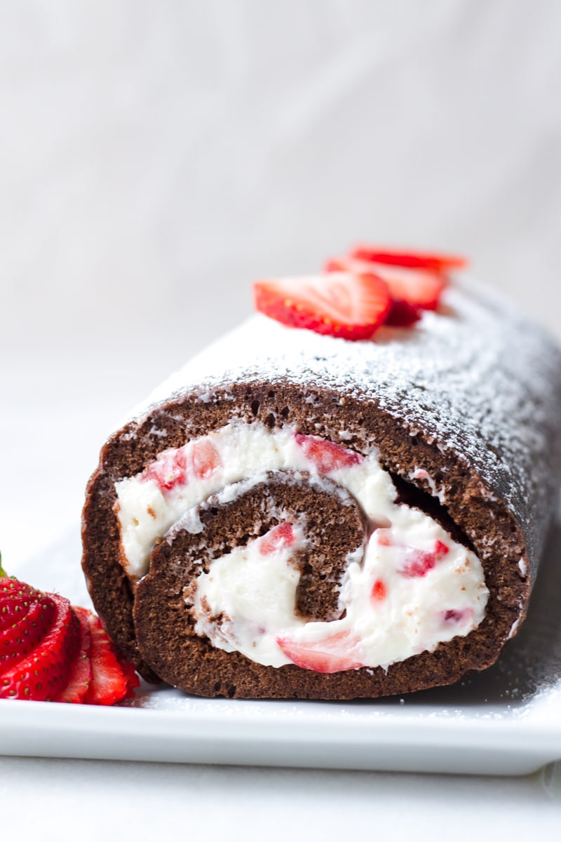 Chocolate Cake Roll With Cream Cheese Filling
 Strawberry Chocolate Cake Roll Cooking For My Soul