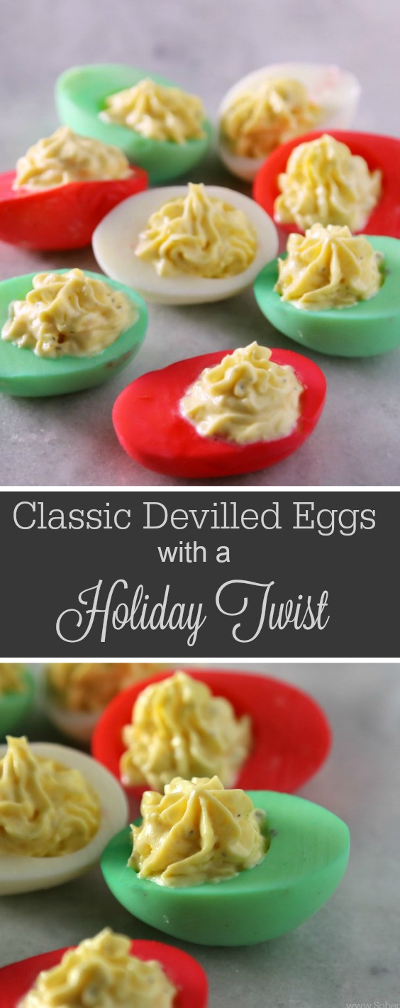 Christmas Appetizers On Pinterest
 Classic Devilled Eggs Recipe With a Holiday Twist Sober