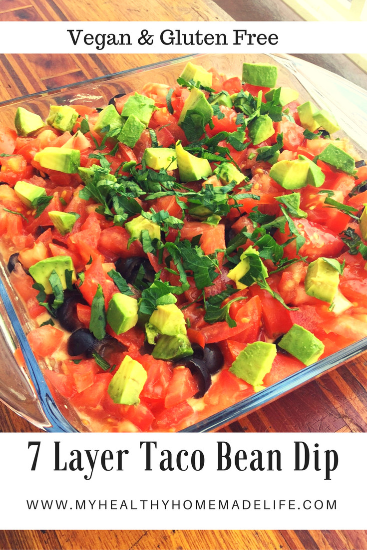 Clean Eating Appetizers
 7 Layer Taco Bean Dip Vegan Gluten Free