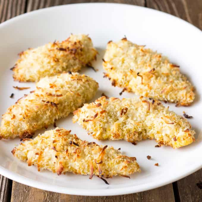 Coconut Chicken Tenders
 Baked Coconut Chicken Tenders The Wholesome Dish