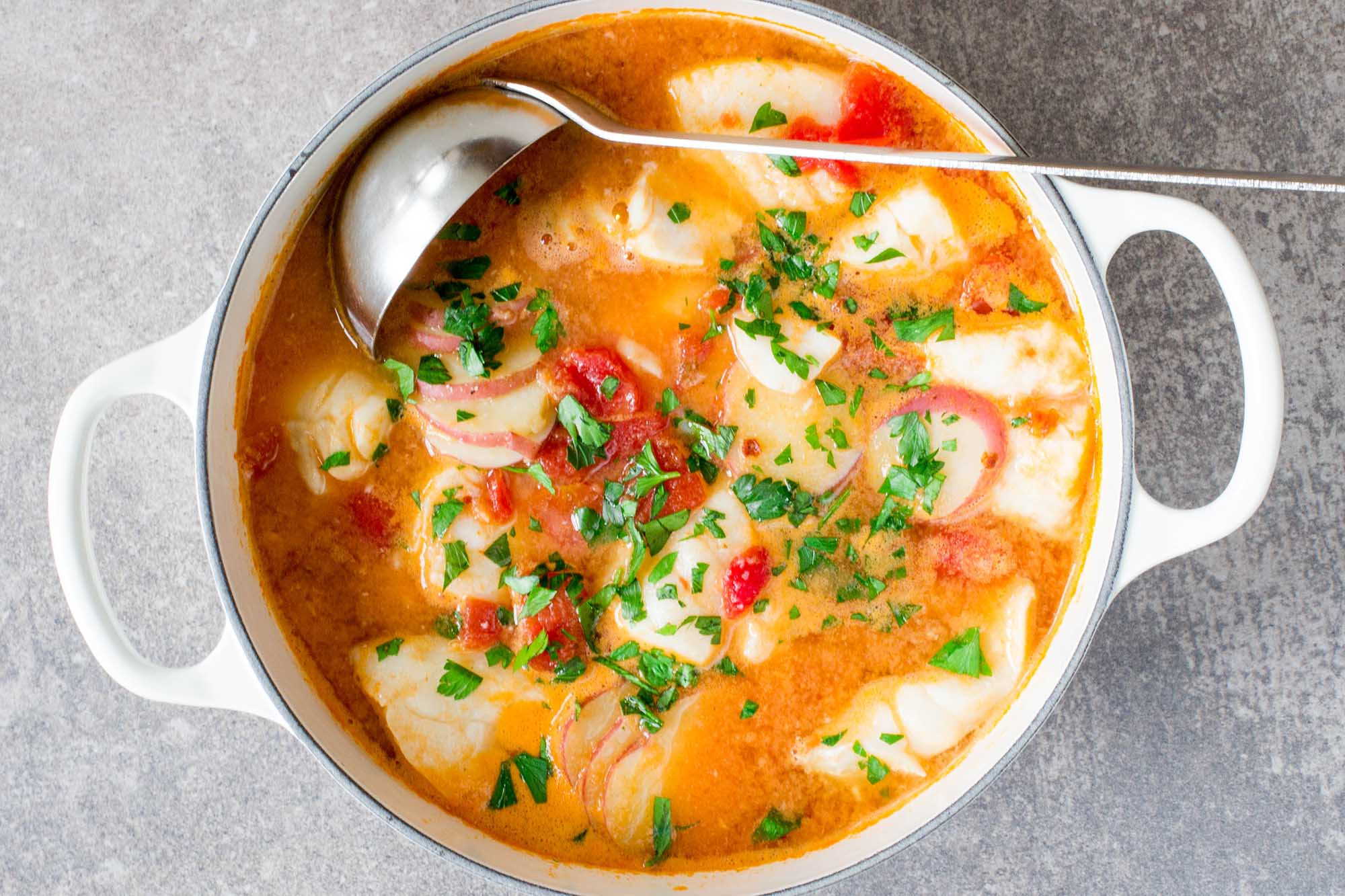 Cod Fish Stew
 Fish Stew with Ginger and Tomatoes Recipe