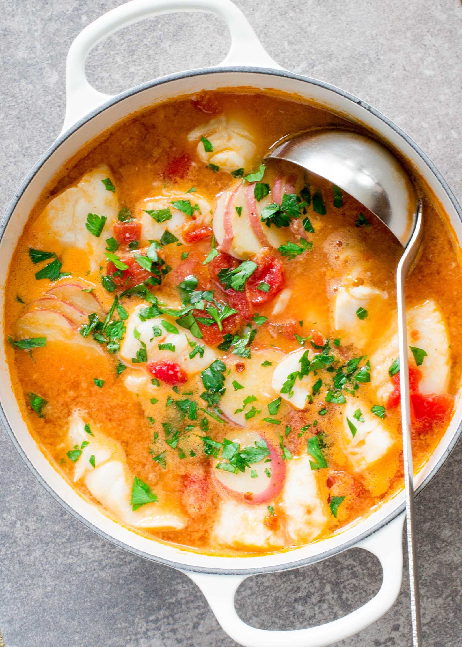 Cod Fish Stew
 Fish Stew with Ginger and Tomatoes Recipe