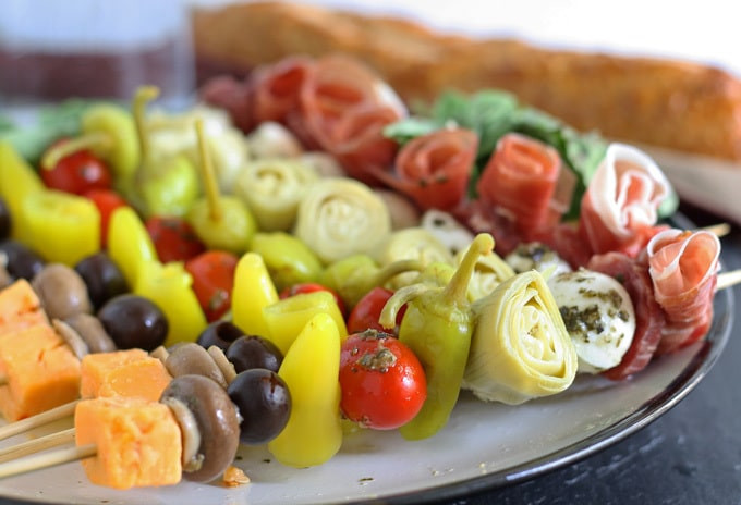 Cold Italian Appetizers
 Antipasto Skewers Recipe Easy Italian Appetizers with