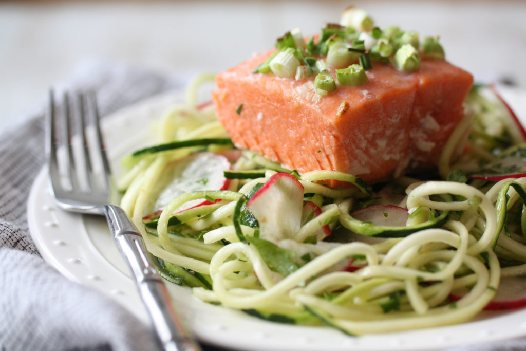 Cold Salmon Salad
 Cold "Noodle" and Salmon Salad from The Autoimmune