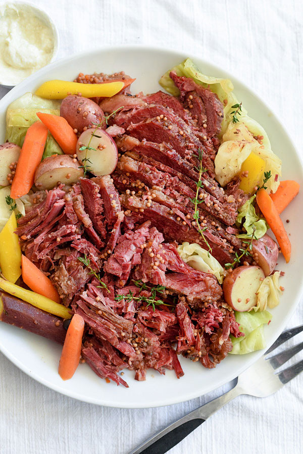 Corned Beef And Cabbage Recipe Crock Pot
 CrockPot Corned Beef and Cabbage or Instant Pot