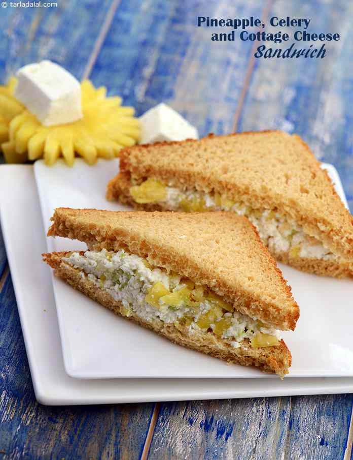Cottage Cheese Sandwiches
 Pineapple Celery and Cottage Cheese Sandwich recipe