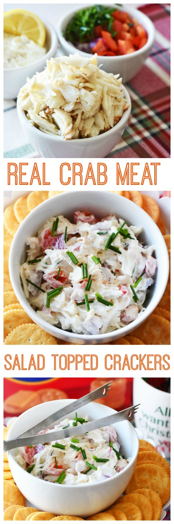 Crab Meat Appetizer
 Real Crab Meat Salad Cracker Appetizer [So Easy and Delicious]