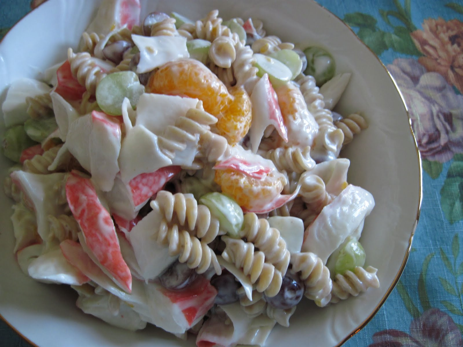Crab Pasta Salad Recipe
 Mum in Bloom Recipe Fruity Crab Pasta Salad
