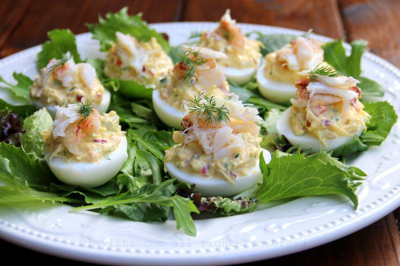 Crab Stuffed Deviled Eggs
 Crab deviled eggs – Laylita’s Recipes