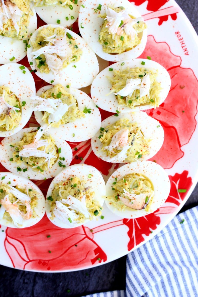 Crab Stuffed Deviled Eggs
 Crab Stuffed Deviled Eggs foodbyjonister