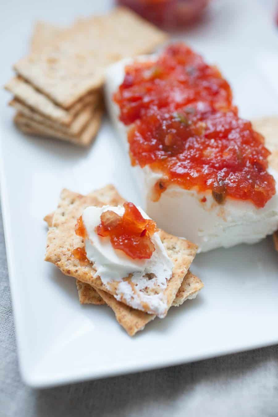 Cream Cheese Appetizers
 Pepper Jelly Cream Cheese Appetizer