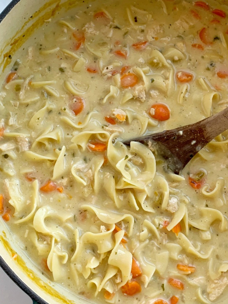 Creamy Chicken And Egg Noodles
 Creamy Chicken Noodle Soup