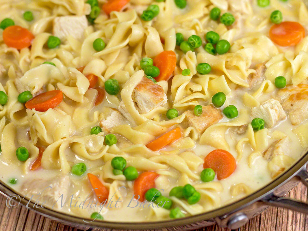 Creamy Chicken And Egg Noodles
 Creamy Chicken with Noodles The Midnight Baker