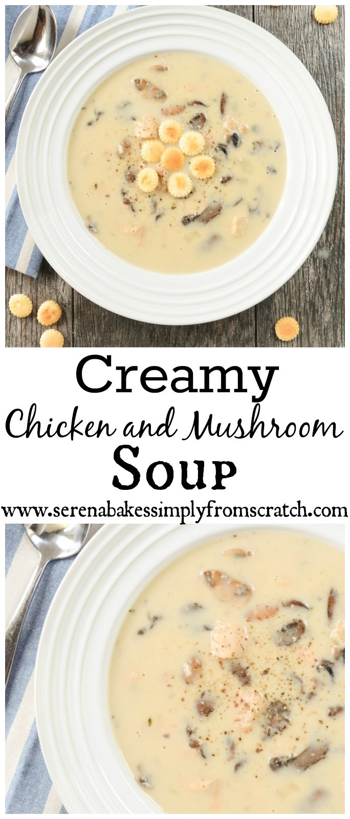 Creamy Chicken And Mushroom Soup
 Creamy Chicken and Mushroom Soup