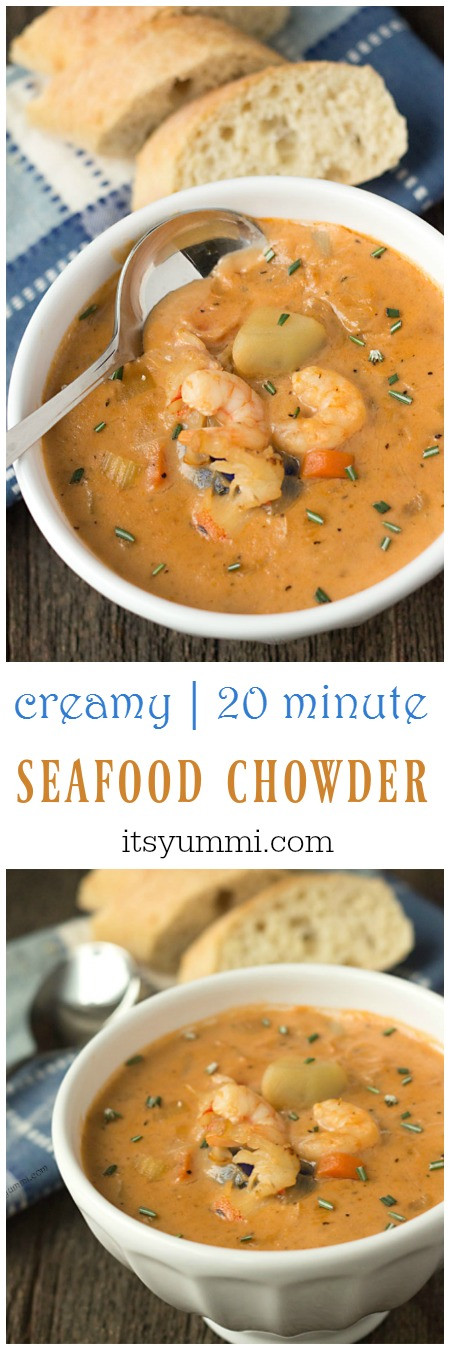 Creamy Fish Chowder Recipe
 Creamy Seafood Chowder w Homemade Seafood Stock ⋆ Its Yummi