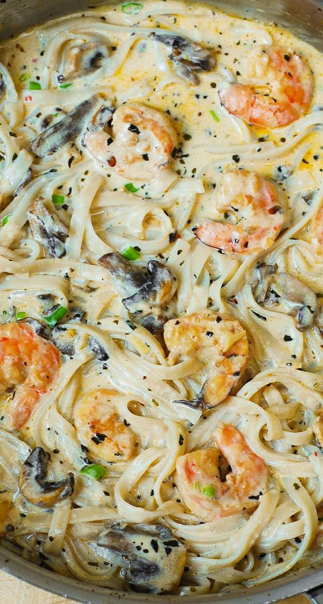 Creamy Shrimp And Mushroom Pasta
 15 Shrimp Recipes My Life and Kids