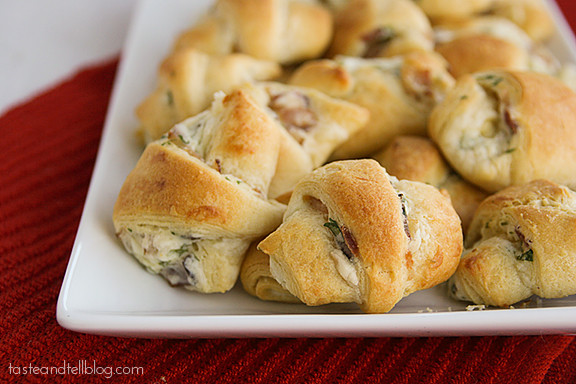 Crescent Rolls Appetizers
 Bacon Appetizer Crescents Taste and Tell