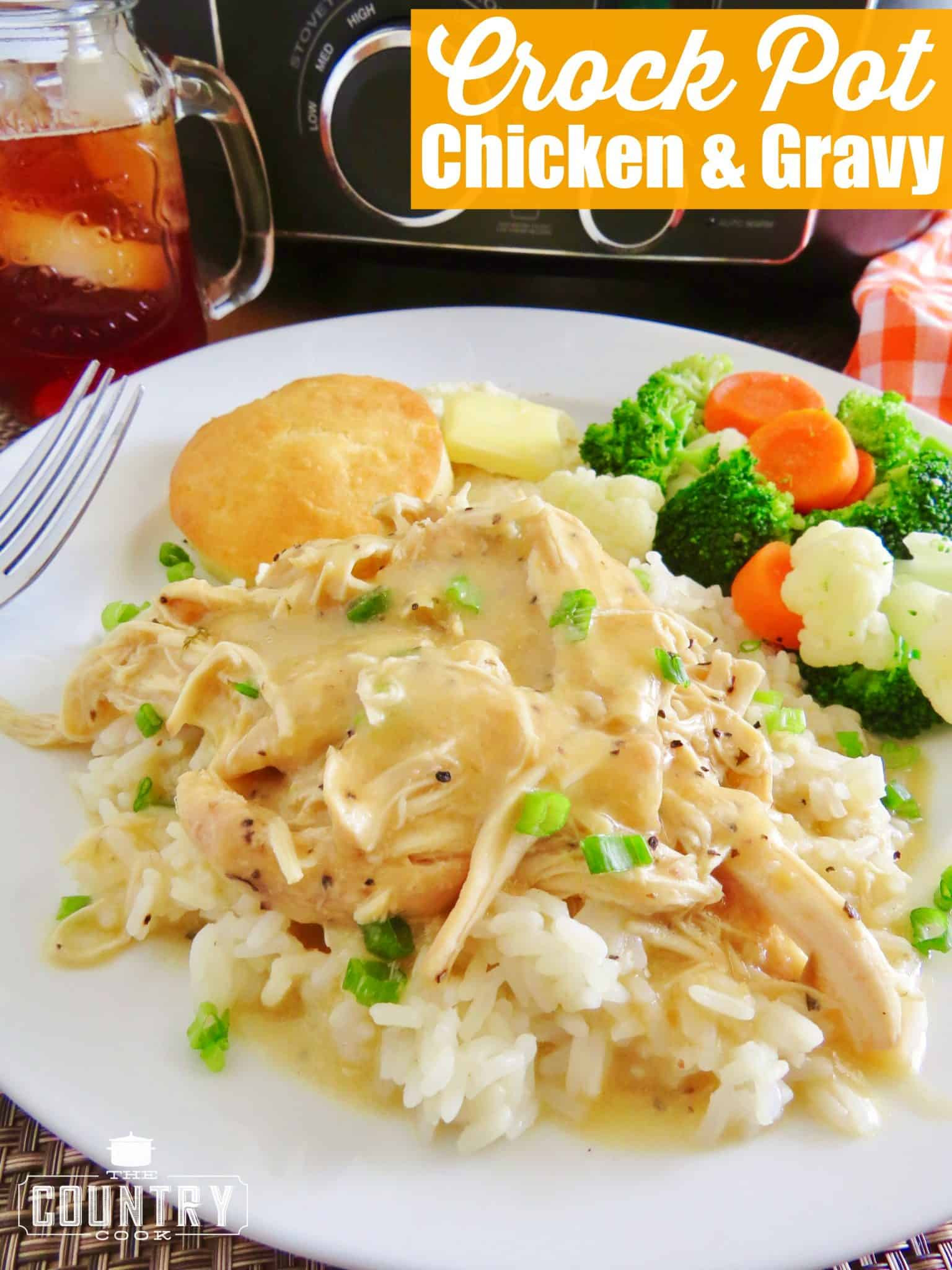 Crockpot Chicken And Gravy
 Crock Pot Chicken and Gravy The Country Cook